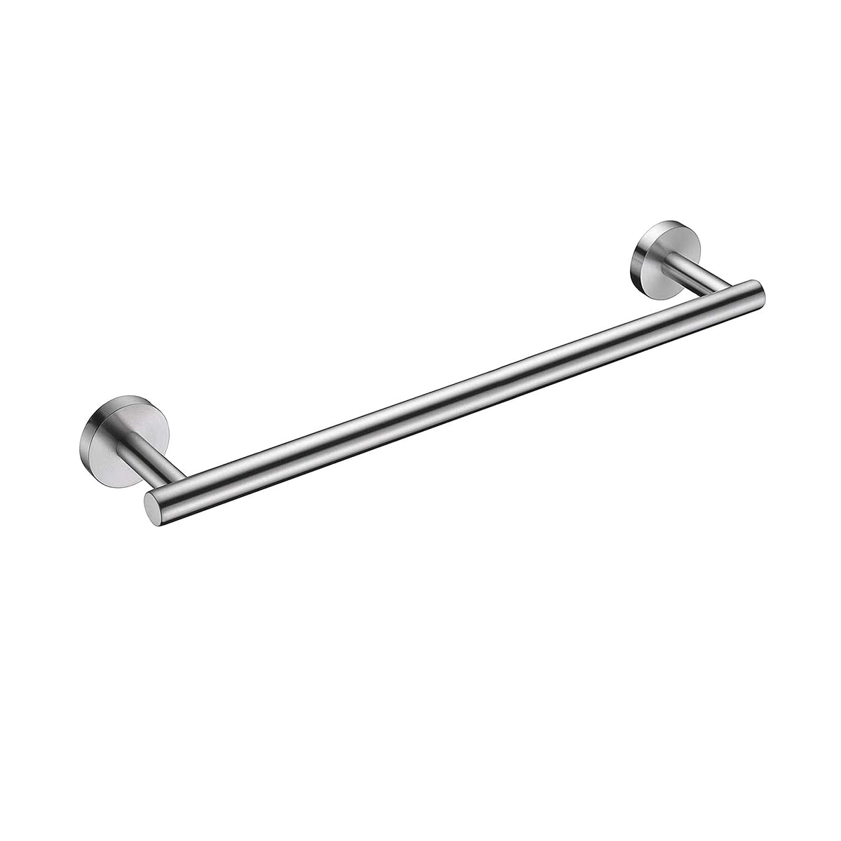 Nolimas Brushed Nickel Bath Towel Bar Single Bars Towel Rack Rod Classic Wall Mounted SUS304 Stainless Steel Bathroom Towel Holder Toilet Kitchen Towel Shelf Single Layer,16 inches