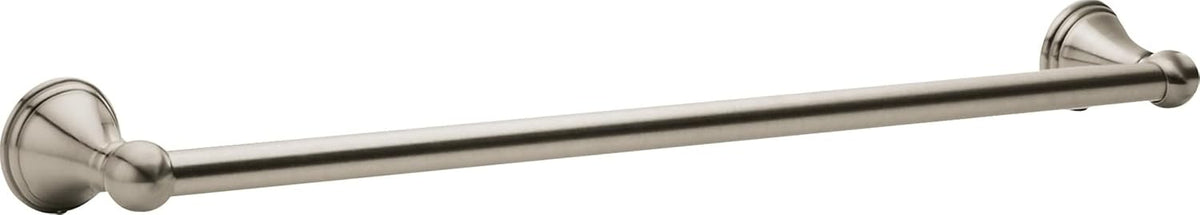 Moen Preston Brushed Nickel 24-Inch Single Wall Mounted Bathroom Towel Bar, DN8424BN