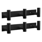 VAEHOLD Black Hat and Coat Wall Mount Rack 5 Hooks for Robes, Bags, Keys, and Towels Bathroom Towel Hanger Organizer (1 Pack)