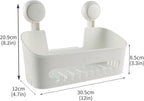Bath Toy Storage Organizer,Kids Bathtub Toy Holder with Drain Holes,Shower Caddy for Bathtub,No Drilling Shower Caddy Suction Cup,Waterproof Storage Basket for Bathroom,Kitchen