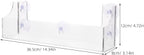 1 PCS Shower Shelf Suction Cup, Clear Acrylic Floating Bathroom Organizer, No Drill Wall Mounted Storage Caddy, Transparent Basket Rack for Inside Shower, Window, Kitchen, Refrigerator
