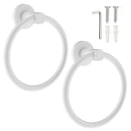 SetSail Towel Holder for Bathroom Wall Matte Black Towel Ring