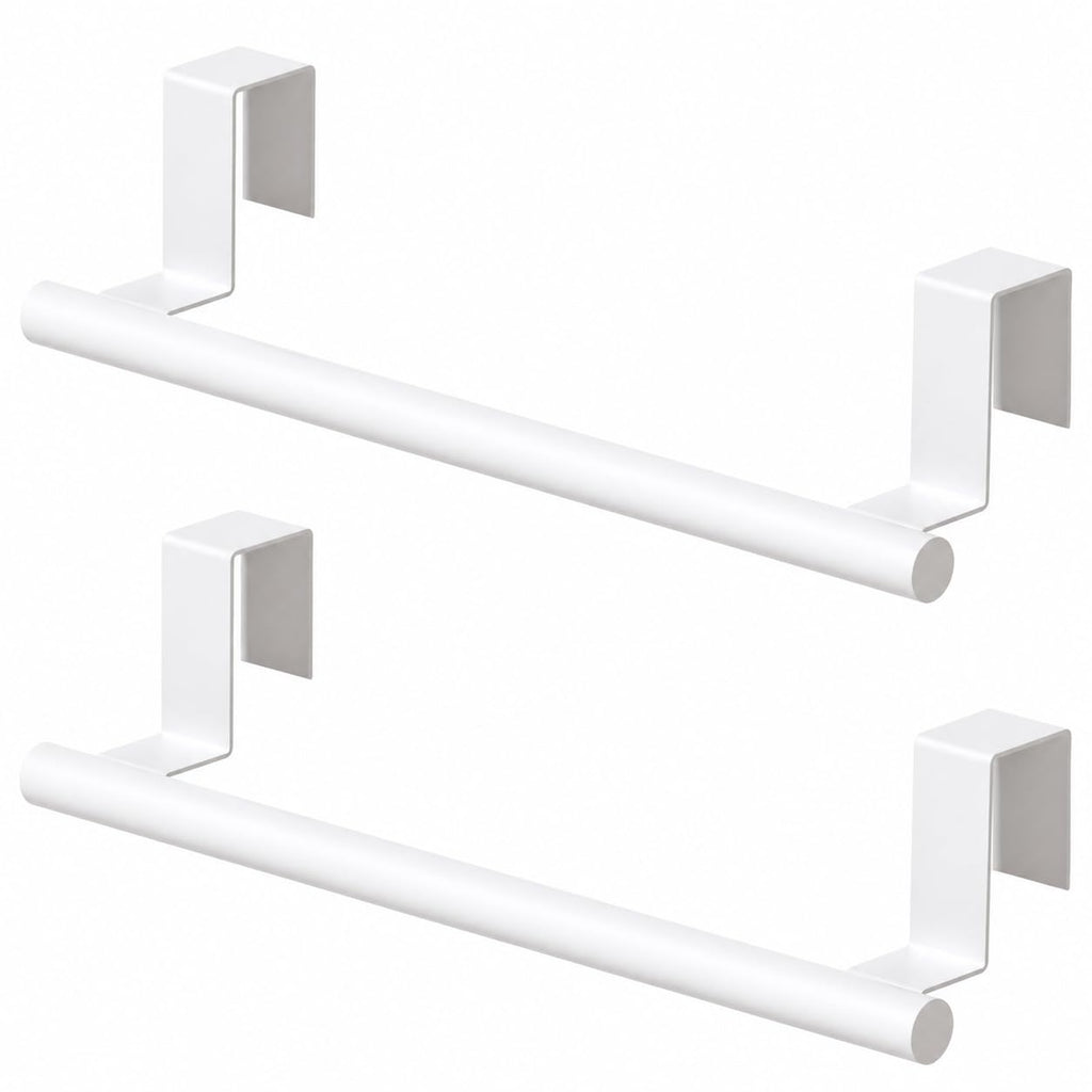 Cabinet Door Towel Bar, Kitchen Towel Holder, Matte Black 2 Pack