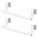 Cabinet Door Towel Bar, Kitchen Towel Holder, Matte Black 2 Pack