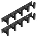 VAEHOLD Black Hat and Coat Wall Mount Rack 5 Hooks for Robes, Bags, Keys, and Towels Bathroom Towel Hanger Organizer (1 Pack)