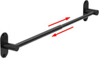Towel Bar, Adhesive or Drill Wall Mount, Matte Black, 1 Pack