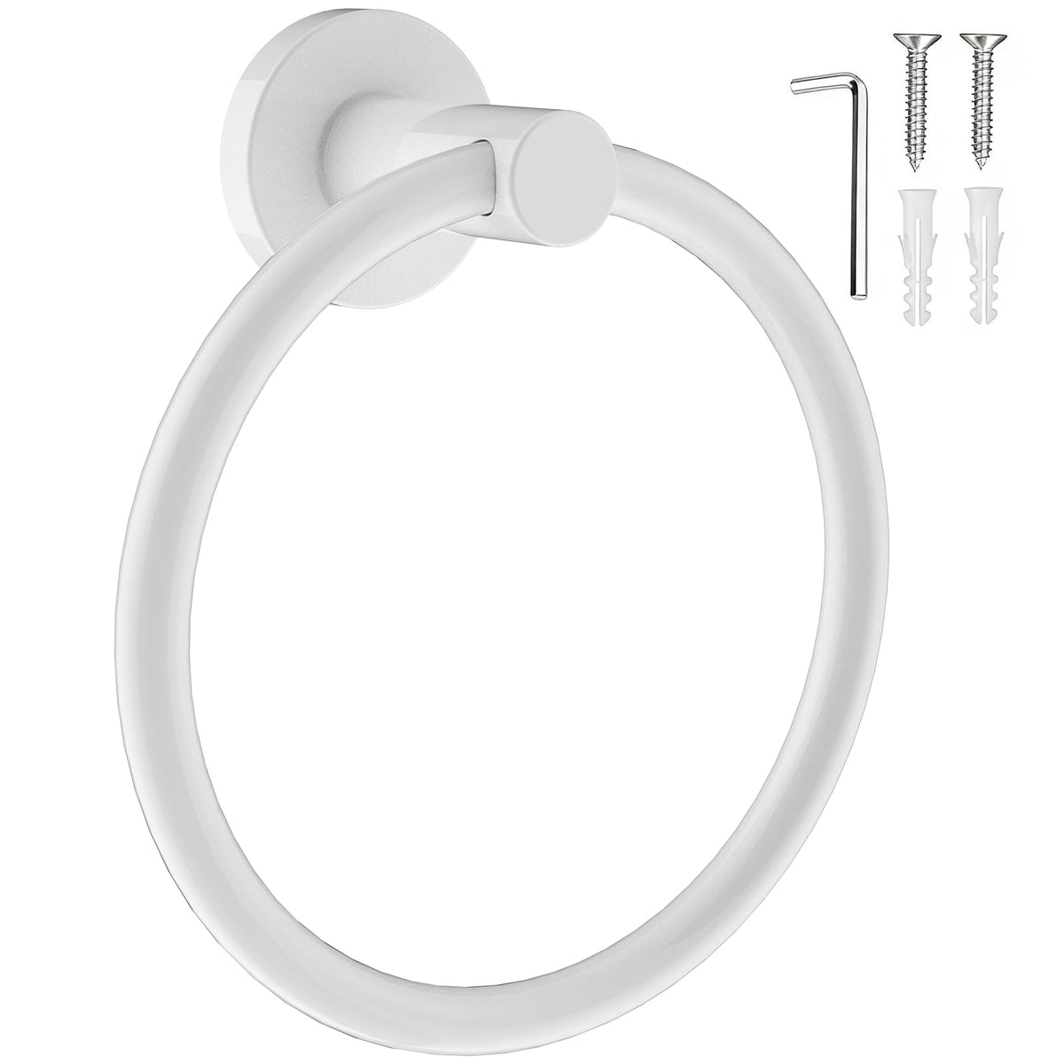 SetSail Towel Holder for Bathroom Wall Matte Black Towel Ring