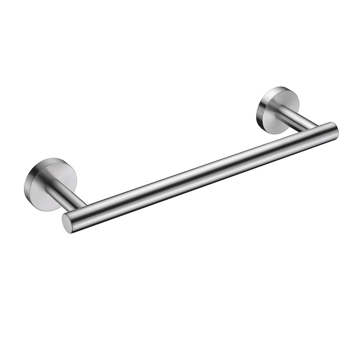 Nolimas Brushed Nickel Bath Towel Bar Single Bars Towel Rack Rod Classic Wall Mounted SUS304 Stainless Steel Bathroom Towel Holder Toilet Kitchen Towel Shelf Single Layer,16 inches