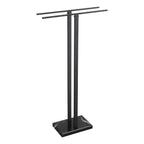 KES Standing Towel Racks for Bathroom 2-Tier, Floor Towel Rack Stand with Heavy Marble Base, Upgrade Steady Freestanding Design, Pro-Grade 18/8 Stainless Steel Brushed Finish, BTH217-2