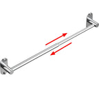 Towel Bar, Adhesive or Drill Wall Mount, Matte Black, 1 Pack