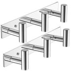 VAEHOLD Black Hat and Coat Wall Mount Rack 5 Hooks for Robes, Bags, Keys, and Towels Bathroom Towel Hanger Organizer (1 Pack)
