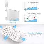 ilikable Shower Caddy Suction Cup Heavy Duty, Removable Shower Organizer Shelves for Inside Shower Max Hold 22lbs, No Drilling Waterproof Suction Storage Basket for Bathroom Storage Home & Kitchen