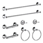 BGL Bathroom Accessory Set, Brushed Nickel Adjustable Expandable Towel Bar 4-Piece Bathroom Hardware Set Wall Mounted