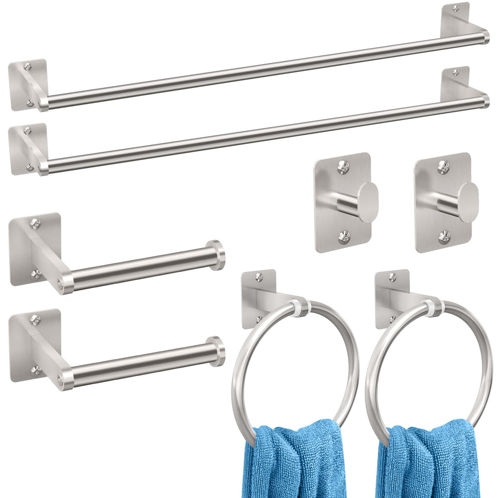 KLJKPA Black Bathroom Accessories Set, 4-Piece Bathroom Hardware Set
