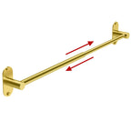 Towel Bar, Adhesive or Drill Wall Mount, Matte Black, 1 Pack