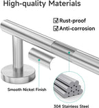 USHOWER Brushed Nickel Towel Bar, 24-Inch Towel Racks for Bathroom