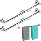 MGahyi Adjustable Stainless Steel Towel Racks for Bathroom 13.18-24In