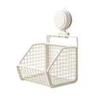 Metal Wire Hanging Storage Basket, Suction Cup Kitchen Basket (A3)