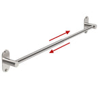 Towel Bar, Adhesive or Drill Wall Mount, Matte Black, 1 Pack