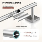 USHOWER Brushed Nickel Towel Bar, 24 Inch Towel Racks for Bathroom