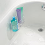 iDesign Hanging Suction Shower Caddy Basket, Clear