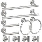 10pcs Matte Black Bathroom Hardware Set
