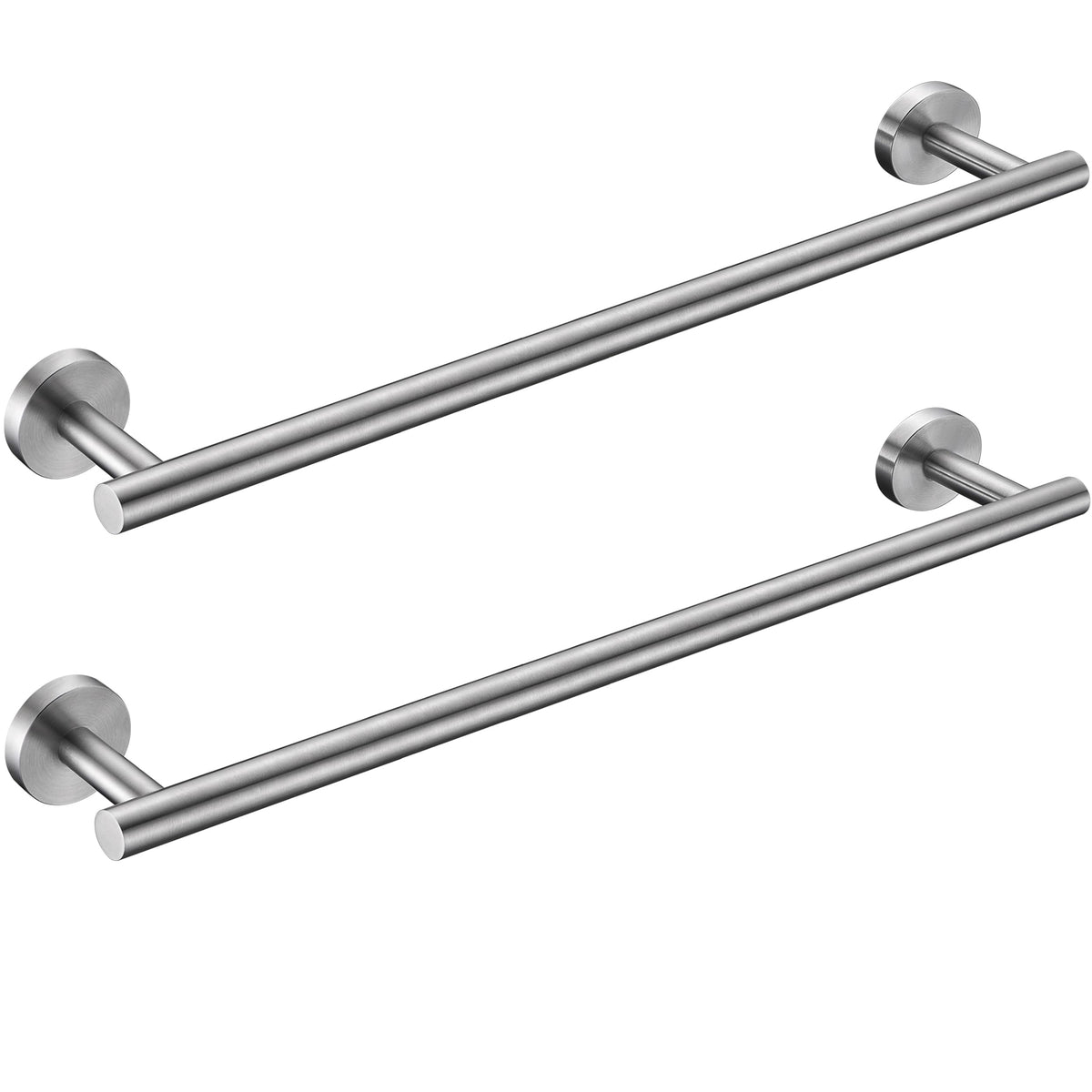 Nolimas Brushed Nickel Bath Towel Bar Single Bars Towel Rack Rod Classic Wall Mounted SUS304 Stainless Steel Bathroom Towel Holder Toilet Kitchen Towel Shelf Single Layer,16 inches
