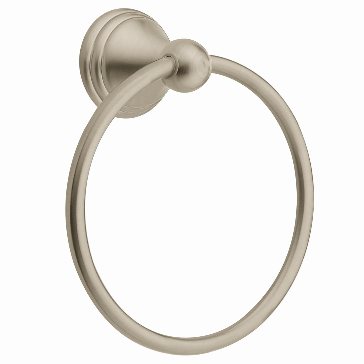 Moen Preston Brushed Nickel 24-Inch Single Wall Mounted Bathroom Towel Bar, DN8424BN