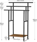 HOOBRO 39.4" Freestanding Towel Rack for Bathroom, Blanket Rack with Shelf