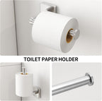 KLJKPA Brushed Nickel Bathroom Hardware Set, 24 inch Bathroom Towel Holder