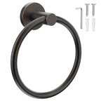 SetSail Towel Holder for Bathroom Wall Matte Black Towel Ring