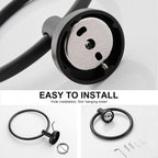 SetSail Towel Holder for Bathroom Wall Matte Black Towel Ring
