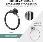 SetSail Towel Holder for Bathroom Wall Matte Black Towel Ring