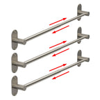 Towel Bar, Adhesive or Drill Wall Mount, Matte Black, 1 Pack