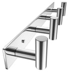 VAEHOLD Black Hat and Coat Wall Mount Rack 5 Hooks for Robes, Bags, Keys, and Towels Bathroom Towel Hanger Organizer (1 Pack)