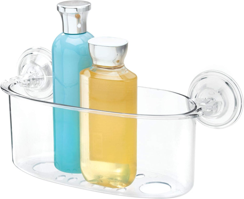 iDesign BPA-Free Plastic Power Lock Suction Wall Storage Organizer Caddy