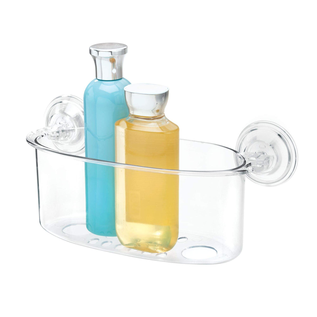 iDesign BPA-Free Plastic Power Lock Suction Wall Storage Organizer Caddy