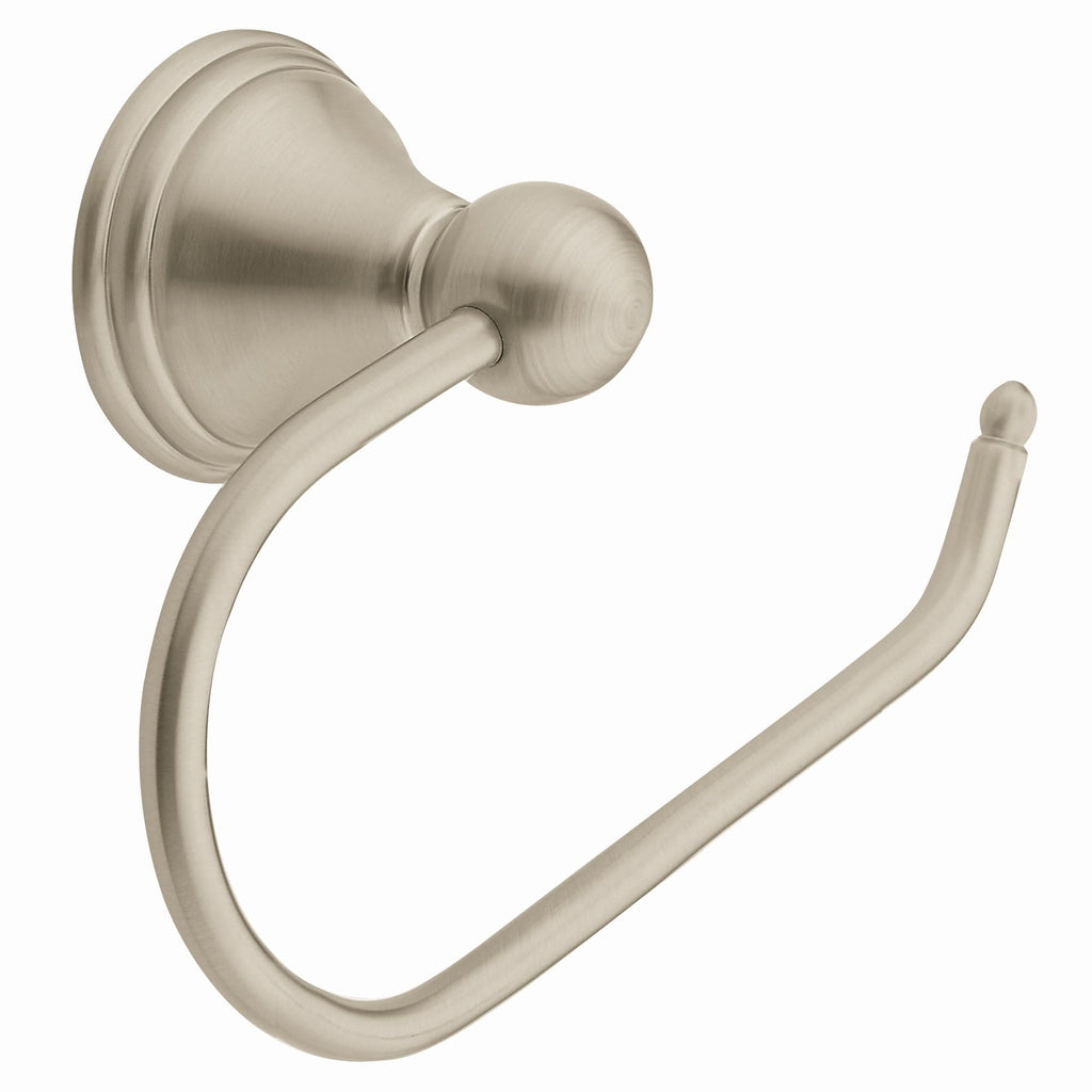 Moen Preston Brushed Nickel 24-Inch Single Wall Mounted Bathroom Towel Bar, DN8424BN