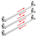 Towel Bar, Adhesive or Drill Wall Mount, Matte Black, 1 Pack