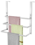 16Inch Over The Door Towel Rack, VOTZAAQ Stainless Steel Over Door Towel Holder, Door Towel Hanger with 3 Tier Towel Bars, Over Door Towel Storage for Bathroom, Brushed Nickel