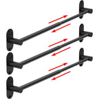Towel Bar, Adhesive or Drill Wall Mount, Matte Black, 1 Pack
