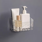 Ettori 2 Pack Corner Shower Caddy with 4 Suction Cups, Pearl Gray