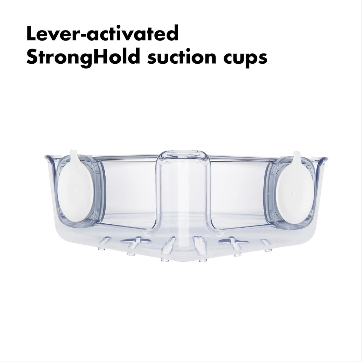 OXO Good Grips Stronghold Suction Corner Basket for Showers