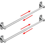 Towel Bar, Adhesive or Drill Wall Mount, Matte Black, 1 Pack
