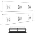 YASONIC 2-Pack Shower Caddy Adhesive Replacement - Transparent Shower Adhesive Strips, No Drilling Hooks for Bath Storage Shelves, Kitchen Racks, Basket & Soap Holder