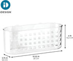 iDesign Hanging Suction Shower Caddy Basket, Clear