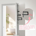 FLE Over The Door Towel Rack, Door Towel Bar, Black