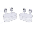 Suction Shower Caddy No Drill, Heavy Duty Bathroom Wall Shelf with Drain