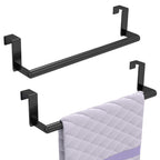 STWWO Over the Door Towel Rack for Kitchen Cabinet Doors, Black