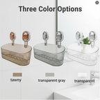 Suction Shower Caddy No Drill, Heavy Duty Bathroom Wall Shelf with Drain
